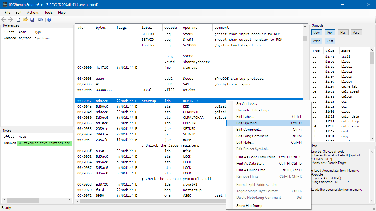 6502bench SourceGen